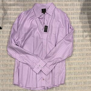 Lavender Checkered Men's Casual Shirt